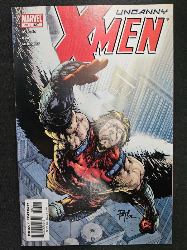 Uncanny X-Men #427 (Marvel Comics, 2003), raw comic book in NM condition — front cover