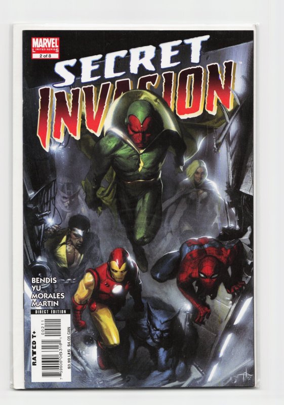 Secret Invasion #2 (Marvel Comics, 2008), raw, ungraded comic book — front cover