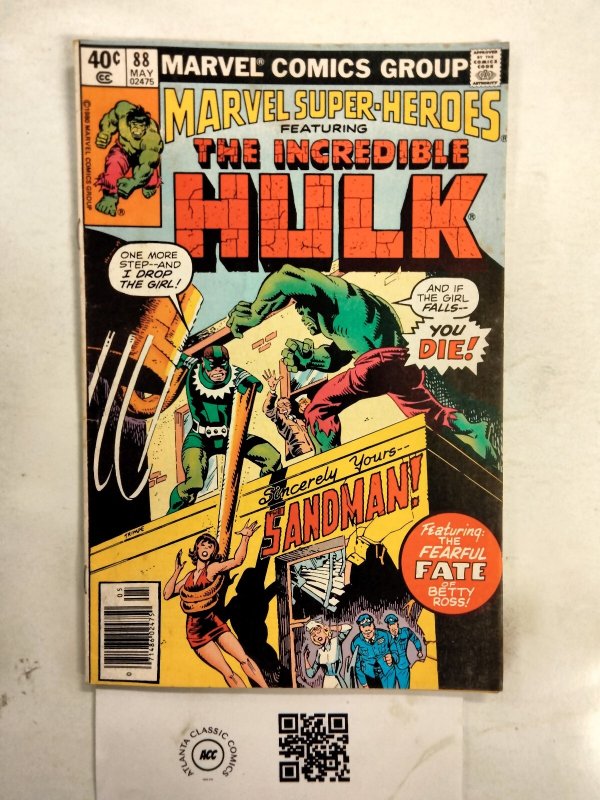Marvel Super-Heroes #88 (Marvel Comics, 1980), raw comic book in FN condition — front cover