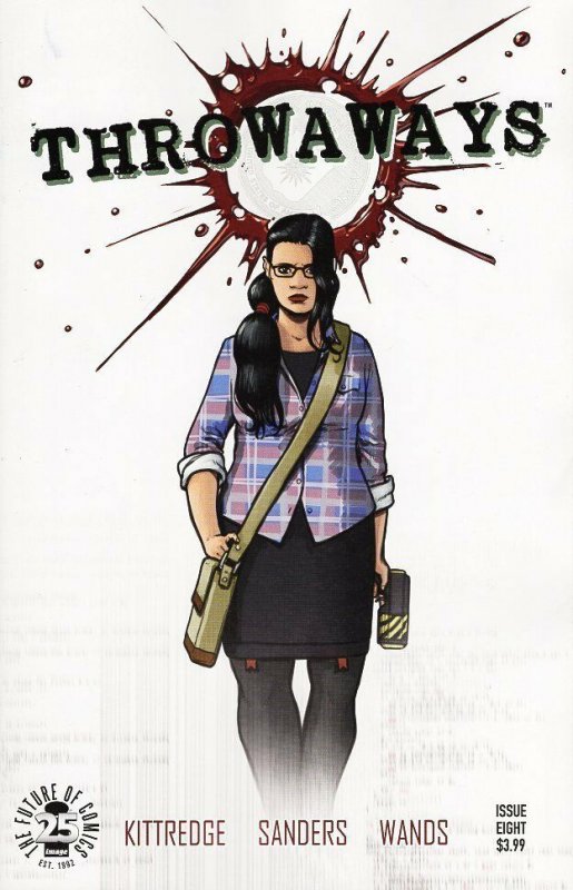 Throwaways #8 (Image Comics, 2017), raw, ungraded comic book — front cover