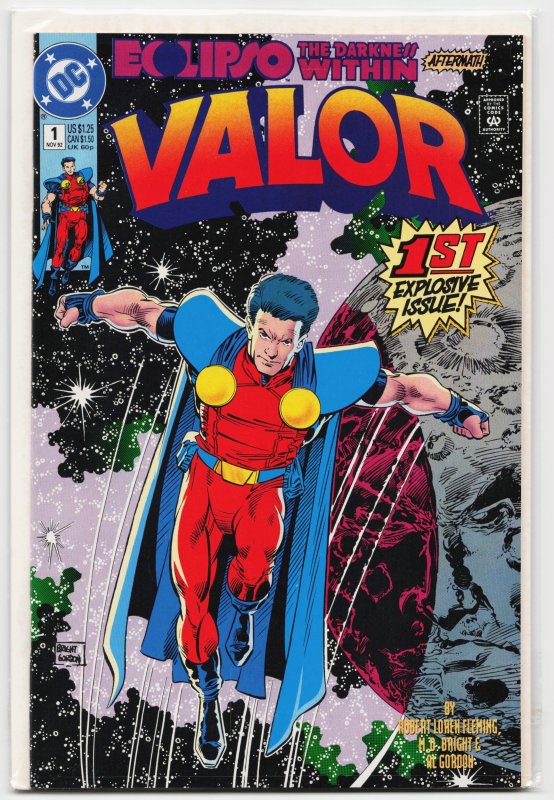 Valor #1 (DC Comics, 1992), raw, ungraded comic book — front cover