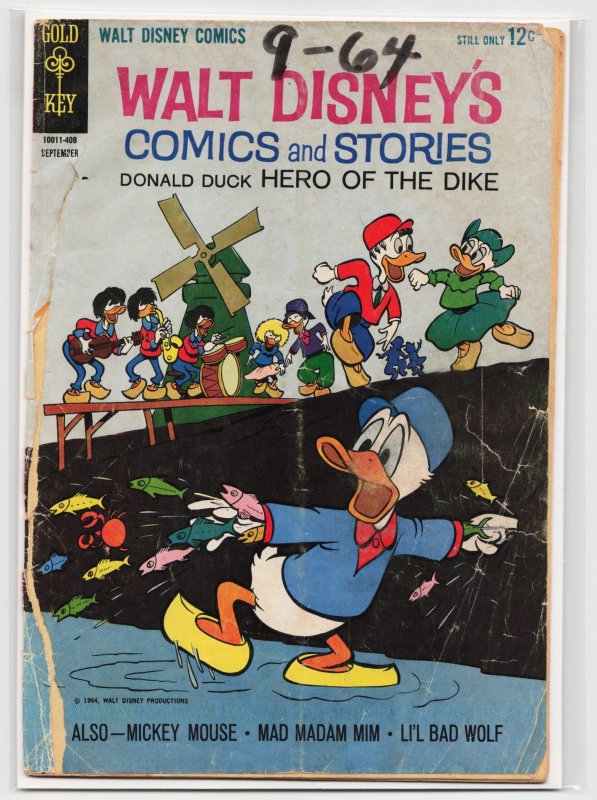 Walt Disney's Comics and Stories #288 (Dell, 1964), raw, ungraded comic book — front cover
