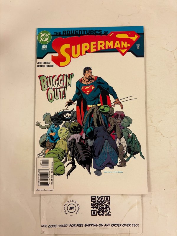 Adventures of Superman #621 (DC Comics), raw comic book in NM condition — front cover