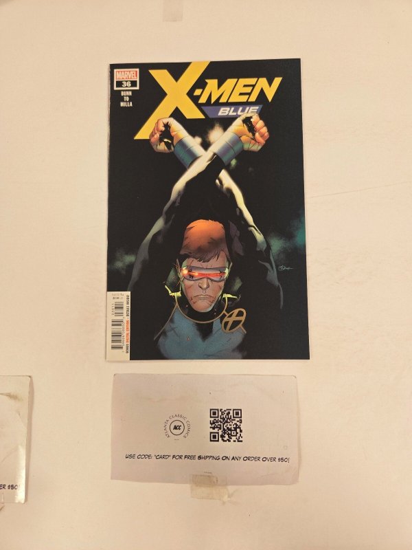 X-Men Blue #36 (Marvel Comics), raw comic book in NM condition — front cover