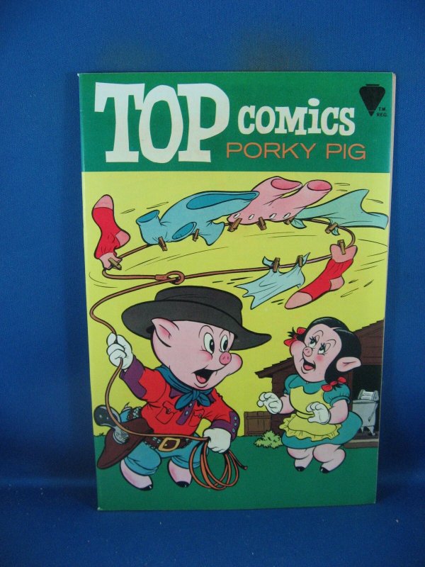 Top Comics Porky Pig #2 (1967), raw comic book in VF condition — front cover
