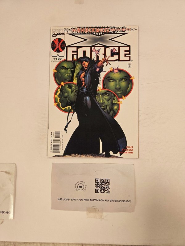 X-Force #109 (Marvel Comics), raw comic book in NM condition — front cover
