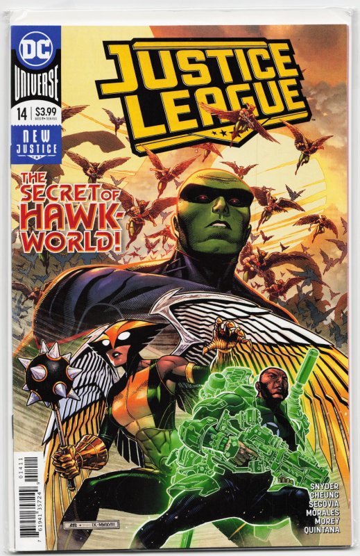 Justice League #14 (DC Comics, 2019), raw, ungraded comic book — front cover