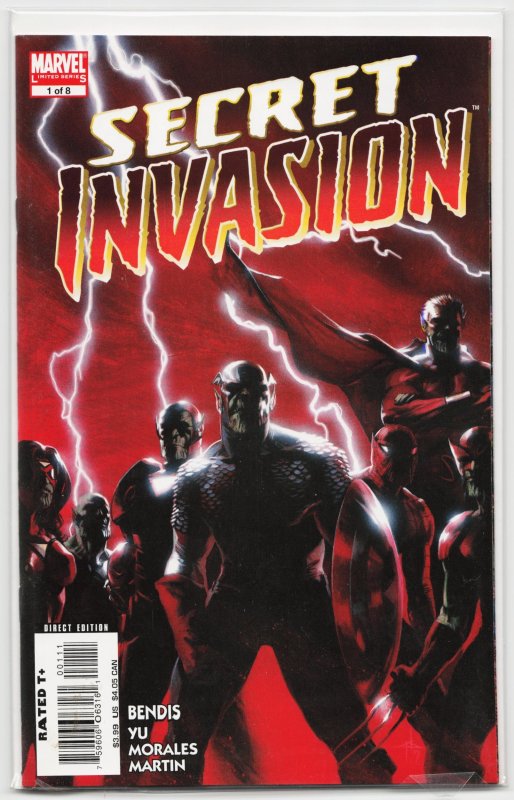 Secret Invasion #1 (Marvel Comics, 2008), raw, ungraded comic book — front cover