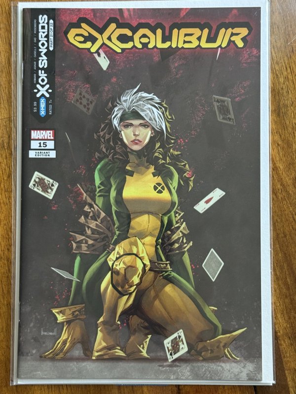 Excalibur #15 (Marvel Comics, 2021), raw comic book in NM+ 9.6 condition — front cover