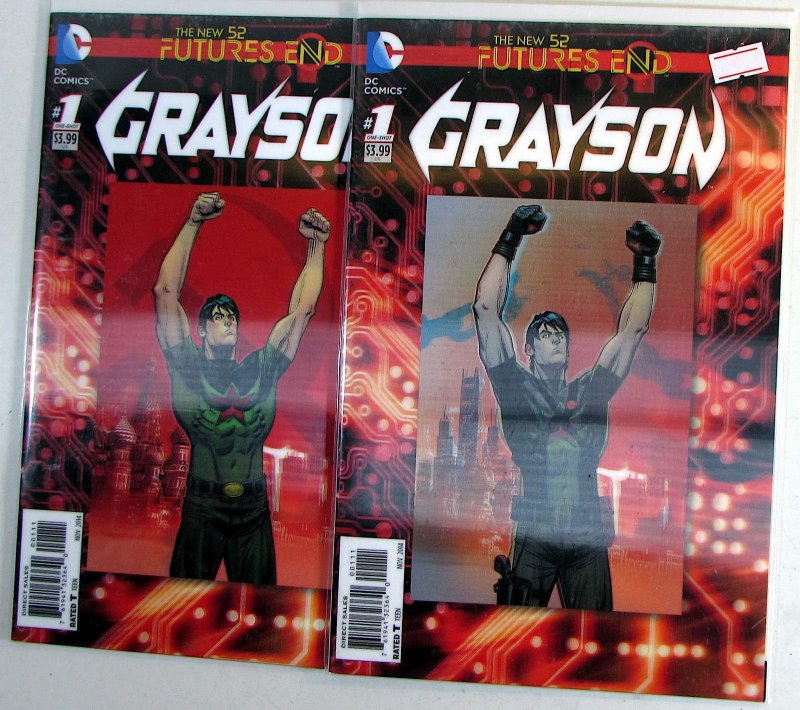 Grayson Futures End Lot of 2 #1 x2 DC Comics (2014) NM 1st Print Comic Books (DC Comics, 2014), raw comic book in NM condition — front cover