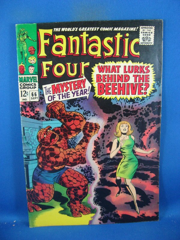 Fantastic Four #66 (Marvel Comics, 1967), raw comic book in VF+ condition — front cover