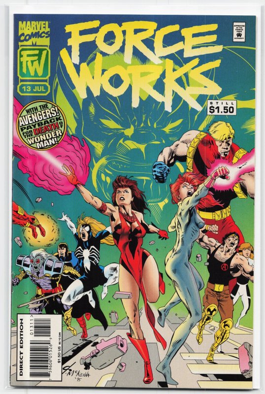Force Works #13 (1995), raw, ungraded comic book — front cover