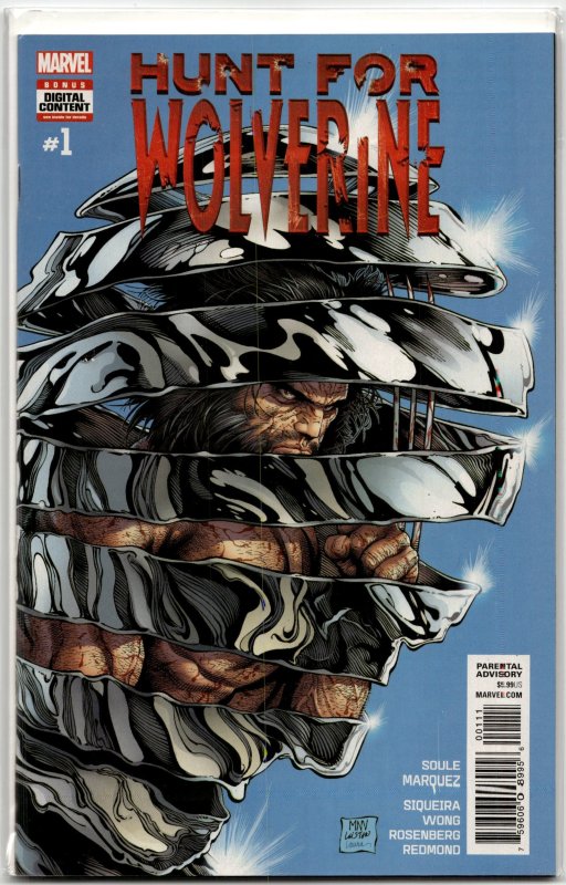Hunt for Wolverine (2018) Wolverine (Marvel Comics, 2018), raw, ungraded comic book — front cover