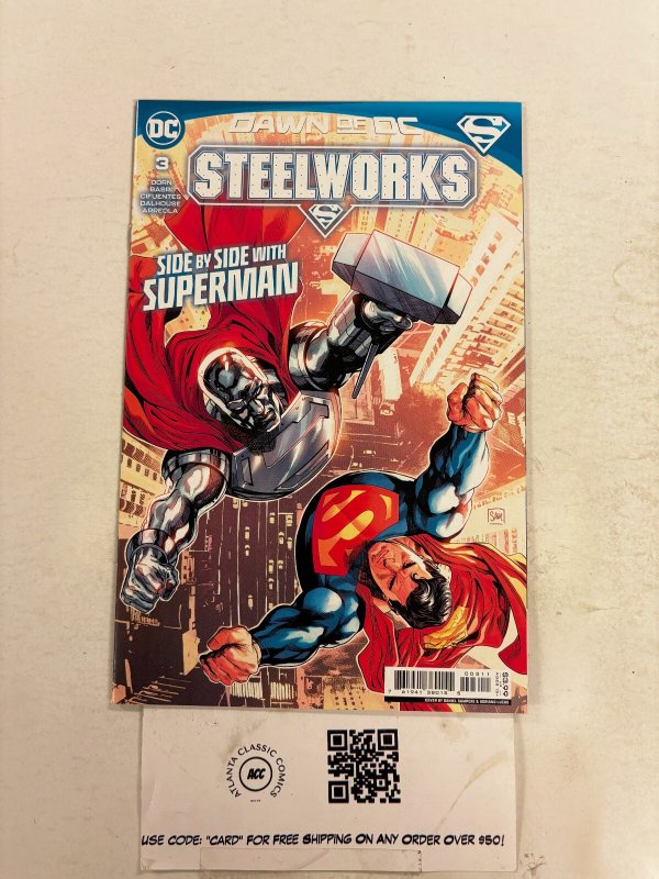 Steelworks #3 (DC Comics, 2023), raw comic book in NM condition — front cover