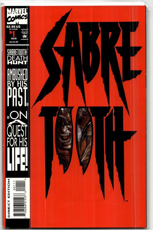 Sabretooth #1 (Marvel Comics, 1993), raw, ungraded comic book — front cover