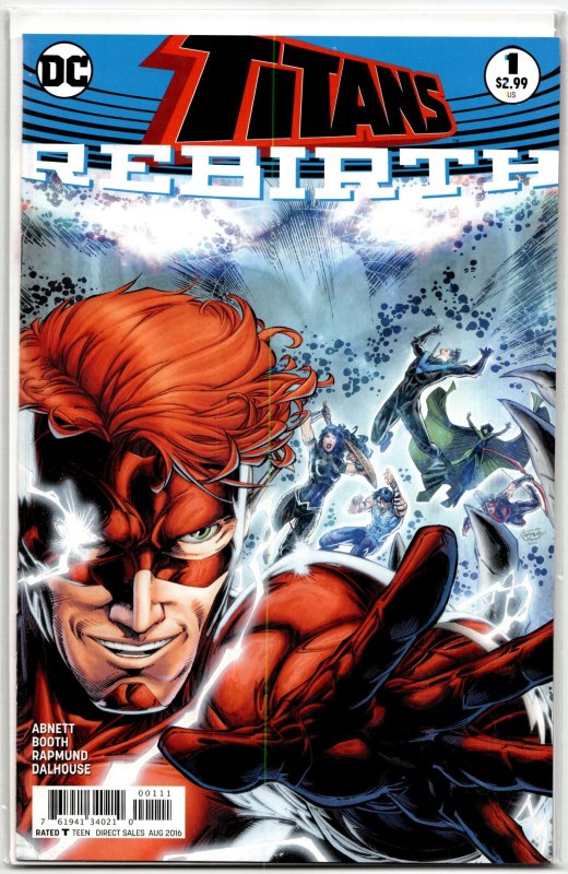 Titans: Rebirth (2016) Titans (DC Comics, 2016), raw, ungraded comic book — front cover