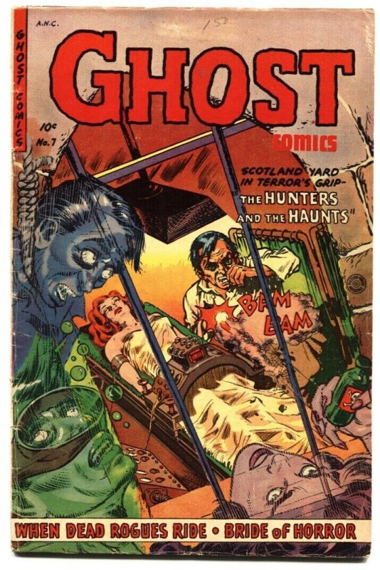 Ghost #7 (Fiction House, 1953), raw, ungraded comic book — front cover