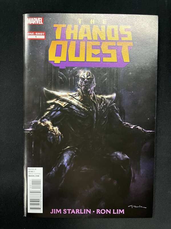 Thanos Quest #1 (Marvel Comics, 2012), raw, ungraded comic book — front cover