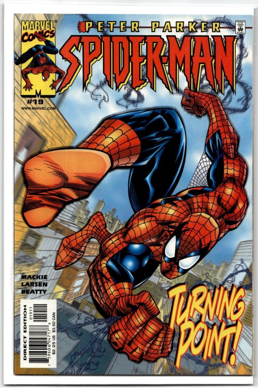 Peter Parker: Spider-Man #19 (2000), raw, ungraded comic book — front cover