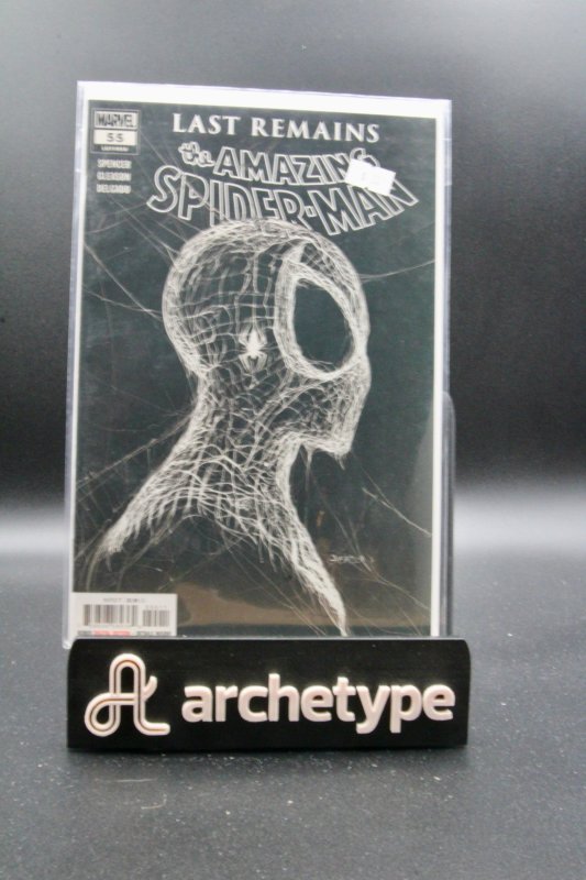 The Amazing Spider-Man #55 (Marvel Comics, 2021), raw comic book in NM+ 9.6 condition — front cover