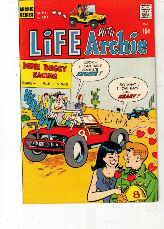 Life with Archie #101 (Archie Comics, 1970), raw comic book in VF/NM condition — front cover