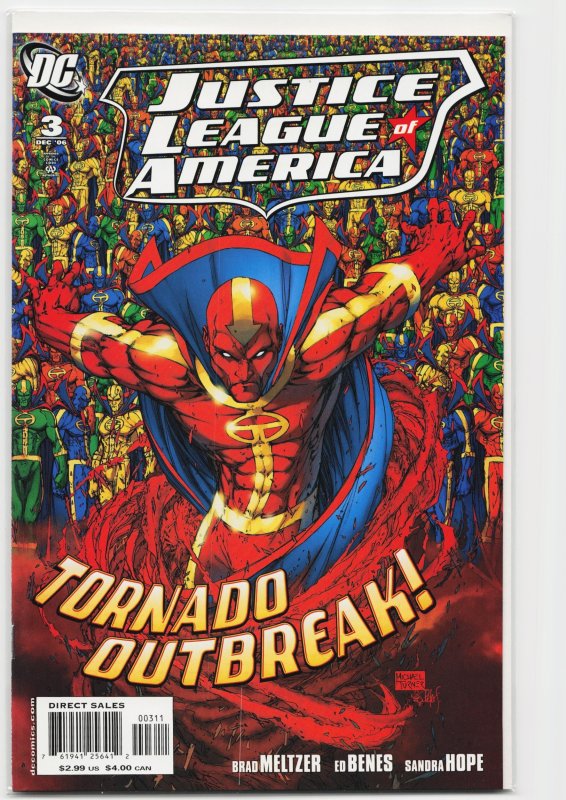 Justice League of America #3 (DC Comics, 2006), raw, ungraded comic book — front cover
