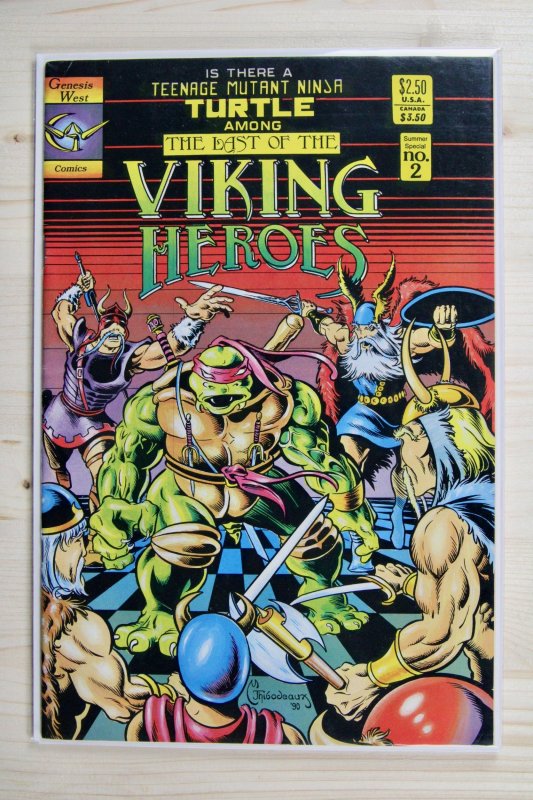 The Last of the Viking Heroes Summer Special #2 (1987), raw comic book in 8.0 condition — front cover