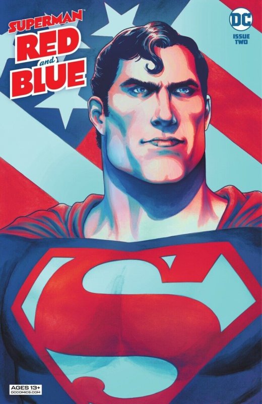 Superman Red and Blue #2 (2021), raw comic book in VF/NM condition — front cover