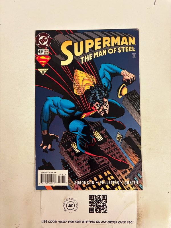 Superman Man of Steel #49 (DC Comics), raw comic book in NM condition — front cover