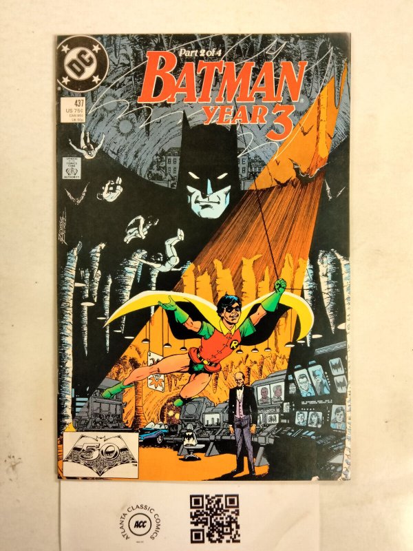 Batman #437 (DC Comics, 1989), raw comic book in NM condition — front cover