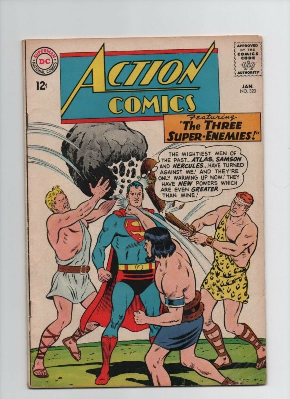 Action Comics #320 (DC Comics, 1965), raw comic book in 5.0 condition — front cover