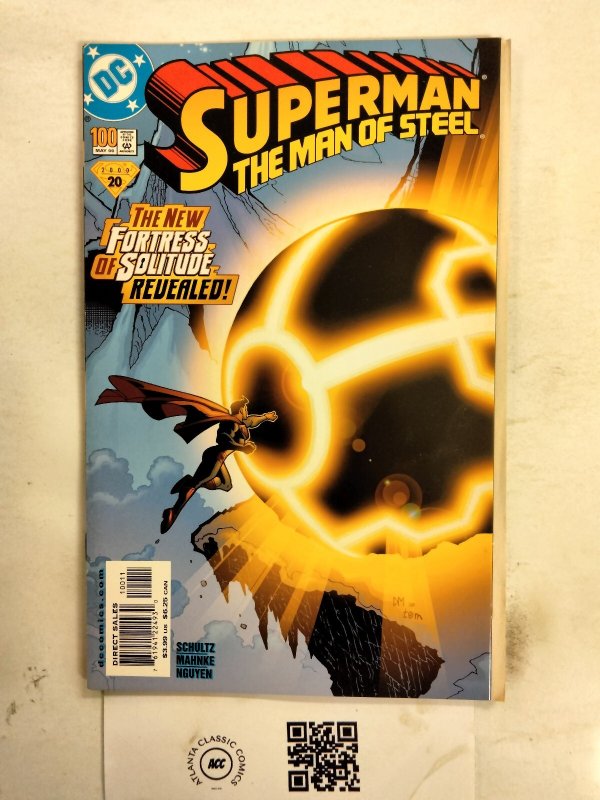 Superman the Man of Steel #100 (DC Comics), raw comic book in NM condition — front cover