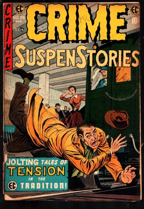Crime SuspenStories #26 (EC Comics, 1954), raw, ungraded comic book — front cover