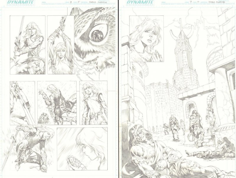 Red Sonja #9 (Dynamite Entertainment, 2006), raw, ungraded comic book — front cover