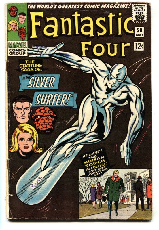 Fantastic Four #50 (Marvel Comics, 1966), raw, ungraded comic book — front cover