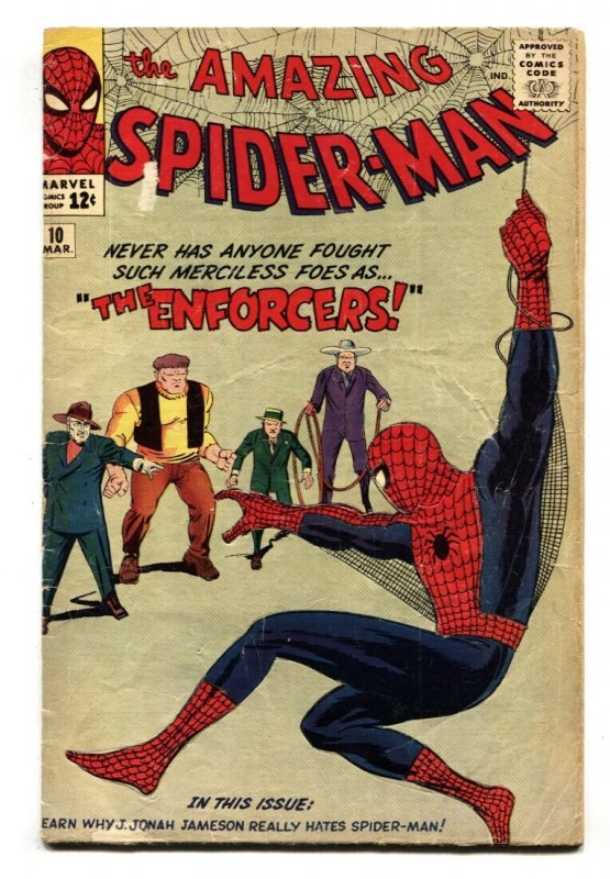 Amazing Spider-Man #10 (Marvel Comics, 1964), raw, ungraded comic book — front cover