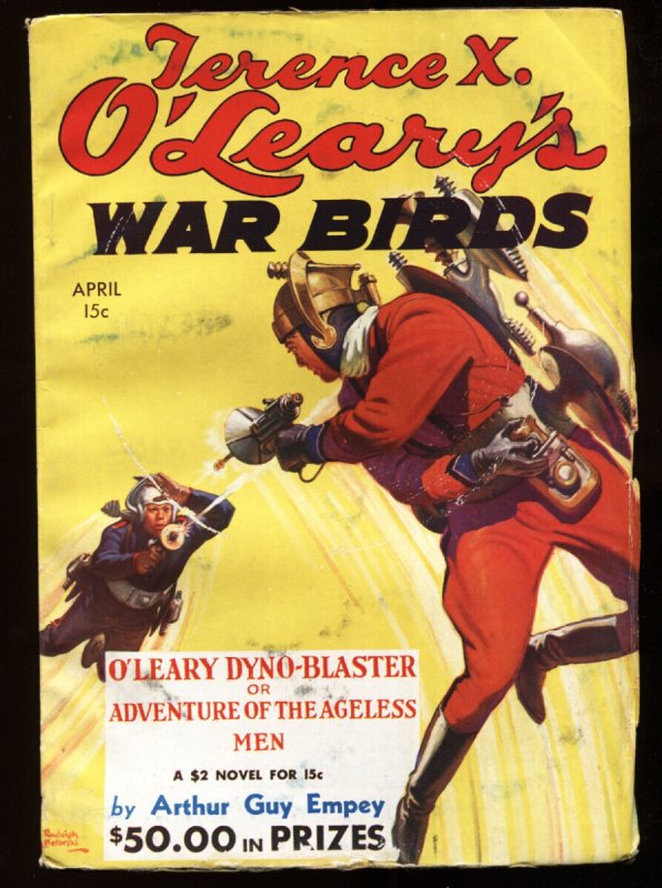 Terence X. O'Leary's War Birds April 1935-Rare Sci-Fi Aviation Pulp Magazine (1935), raw, ungraded comic book — front cover