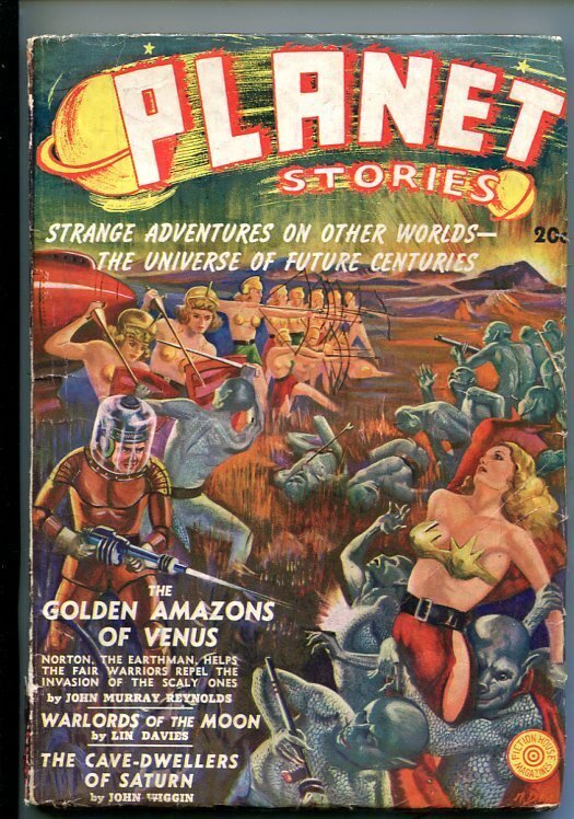 Pulp: Planet Stories #1 (Fiction House, 1939), raw, ungraded comic book — front cover