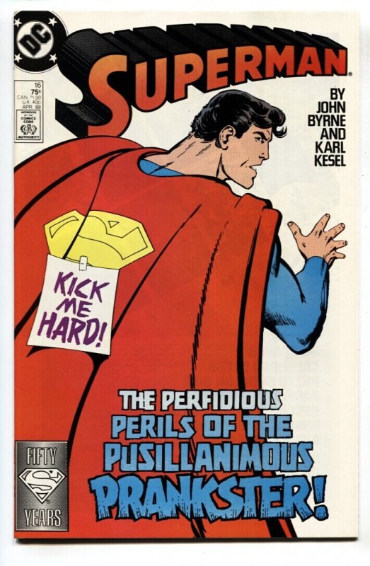 Superman #16 (DC Comics, 1987), raw comic book in NM- condition — front cover