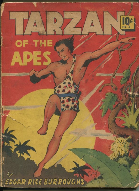 Tarzan of the Apes #5 (Dell Comics, 1939), raw comic book in FR condition — front cover