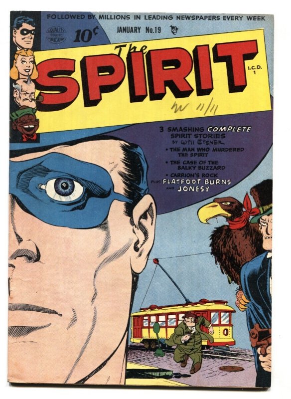 Spirit #19 (Quality Comics, 1946), raw, ungraded comic book — front cover