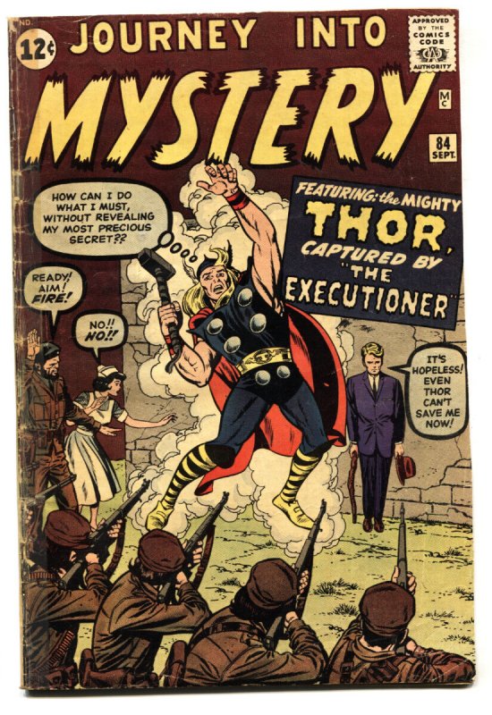Journey into Mystery #84 (Marvel Comics, 1962), raw, ungraded comic book — front cover