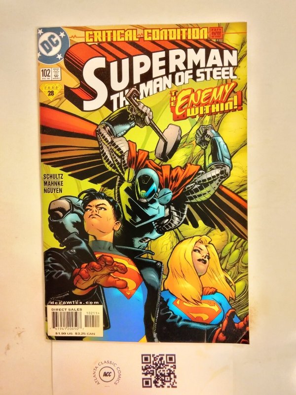 Superman the Man of Steel #102 (DC Comics), raw comic book in NM condition — front cover