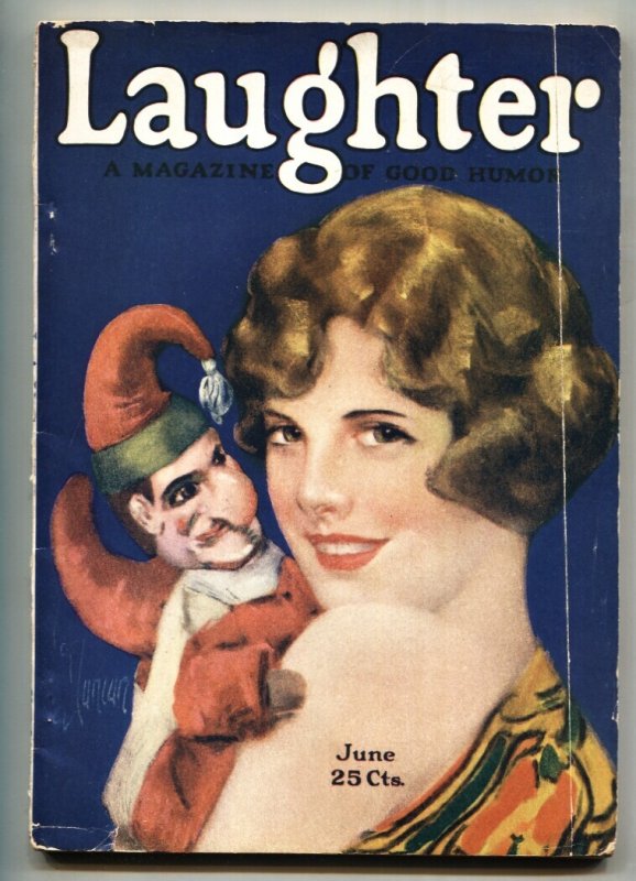 Laughter June 1926-Ultra Rare Pulp Magazine-Punch and Judy, raw, ungraded comic book — front cover