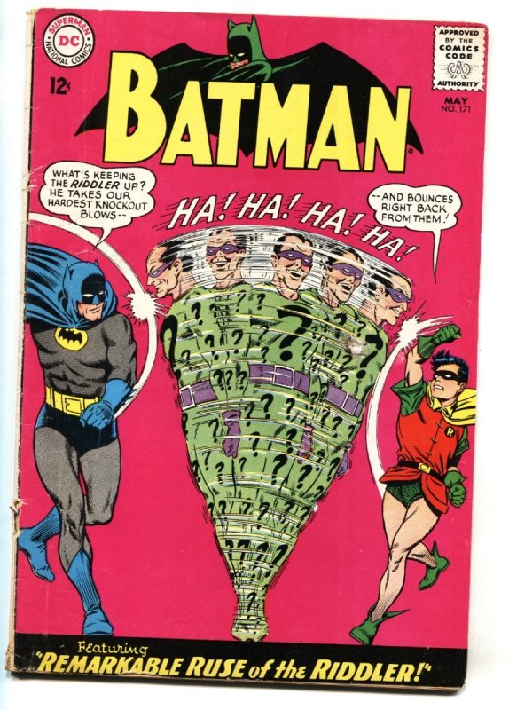 Batman #171 (DC Comics, 1965), raw comic book in VG condition — front cover