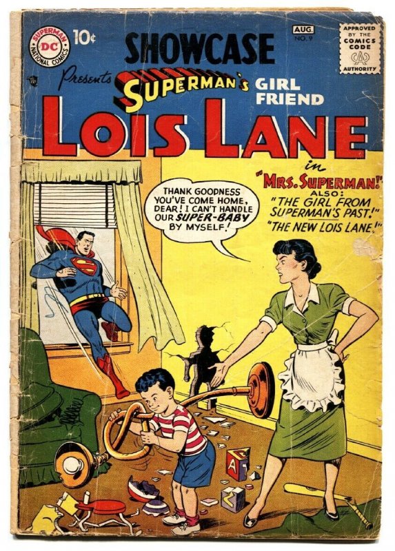 Showcase Comics #9 (DC Comics, 1957), raw, ungraded comic book — front cover