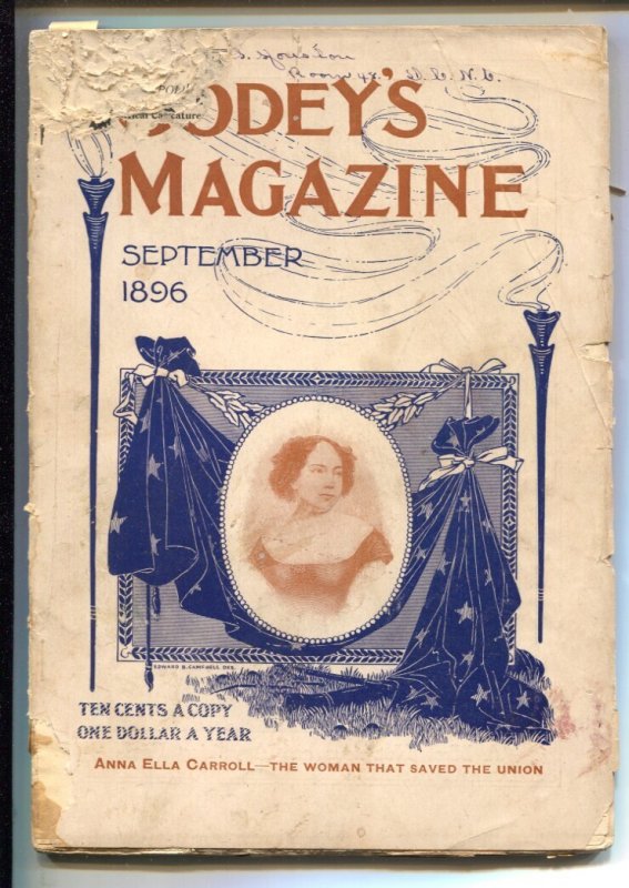 Godey's Magazine 9/1896-"The Wraith of Wrosely" by Kenneth Lee-Rare Early Pul..., raw, ungraded comic book — front cover