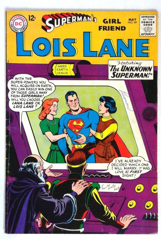 Superman's Girl Friend Lois Lane #49 (DC Comics, 1964), raw comic book in VG condition — front cover
