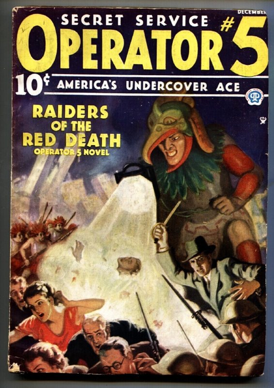 Operator #5 (Popular Publications), raw, ungraded comic book — front cover