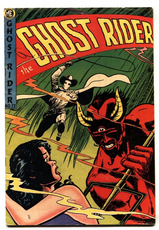 Ghost Rider #12 (Marvel Comics, 1951), raw, ungraded comic book — front cover
